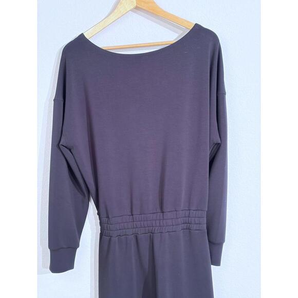 Spanx AirEssentials Jumpsuit XL Petite Black Travel Loungewear Athleisure - Picture 9 of 14